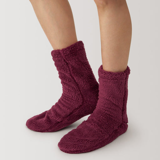 Right Angle Boa Fleece Cozy Socks MUJI
