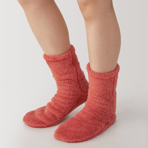 Right Angle Boa Fleece Cozy Socks MUJI