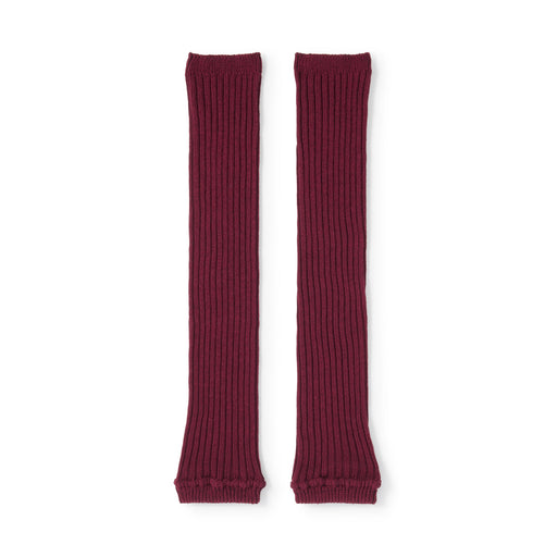 Warm Cotton Leg & Arm Warmers Burgundy MUJI