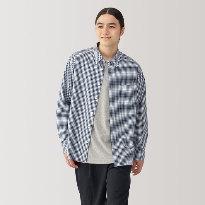Men's Washed Oxford Button Down Shirt | Men's Fashion | MUJI USA Men's Washed Oxford Button Down Shirt | Men's Fashion | MUJI USA
