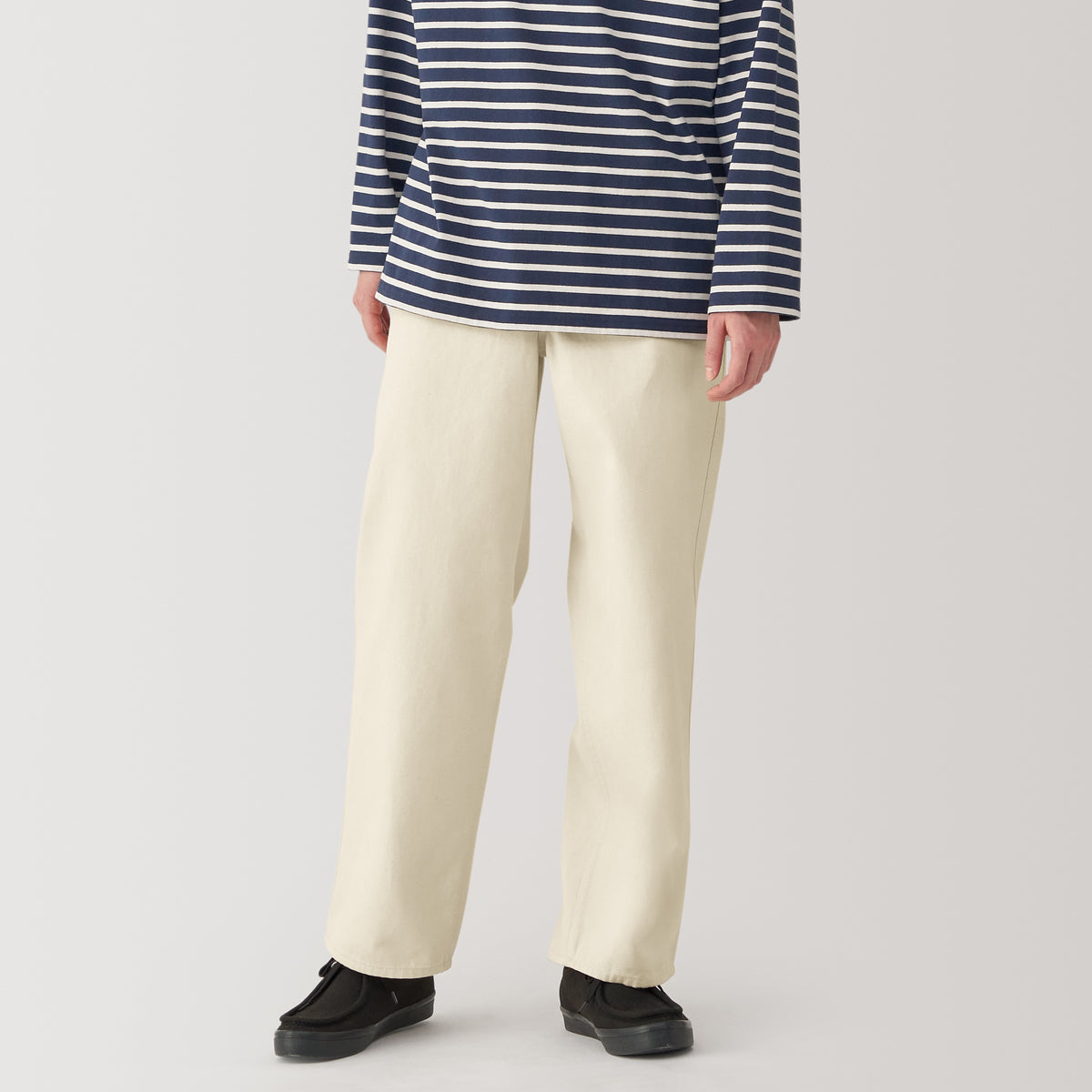 Men's Kapok Blend Canvas Wide Pants