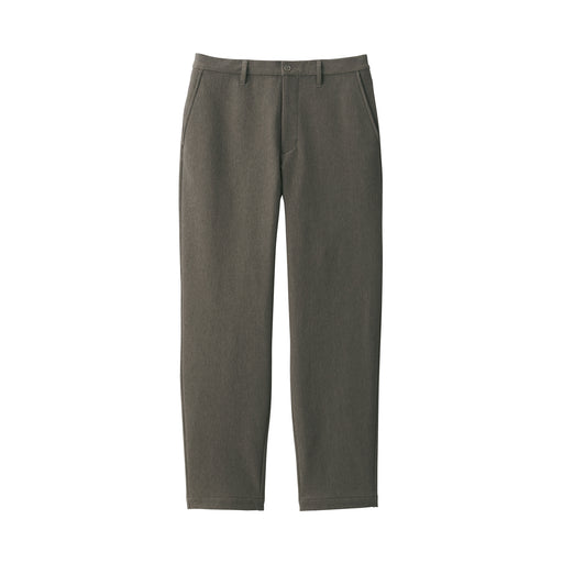 Men's Windproof Stretch Tapered Pants Dark Mocha Brown MUJI