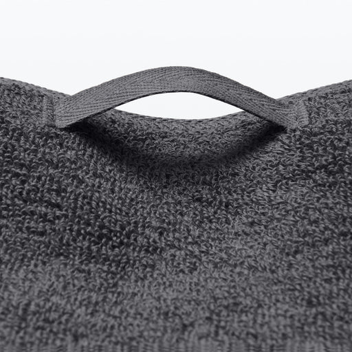 Twin Pile Small Bath Towel with Loop Charcoal MUJI