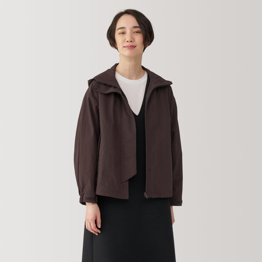 Women's Water Repellent Pocketable Hooded Jacket MUJI