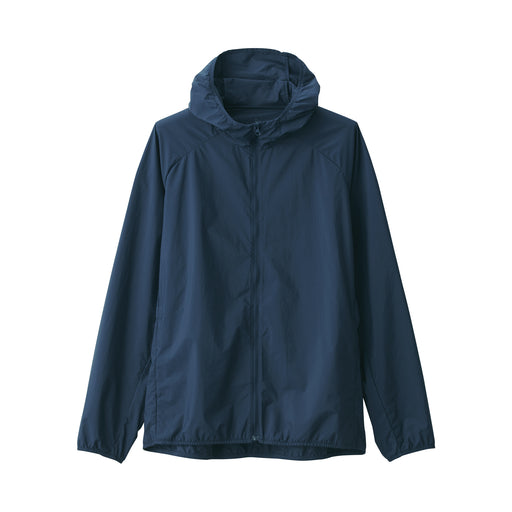 Men's Water Repellent Pocketable Jacket Navy MUJI