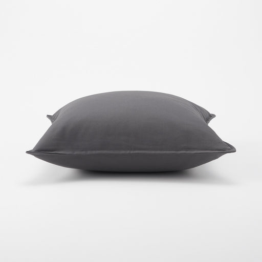 Oxford Cushion Cover - 16.9 x 16.9" Charcoal Gray MUJI