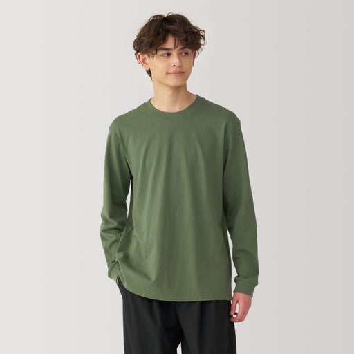 Men's Washed Heavy Weight Crew Neck T-Shirt MUJI