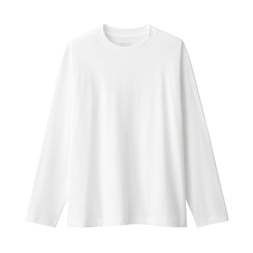 Men's Brushed Crewneck T-Shirt White MUJI
