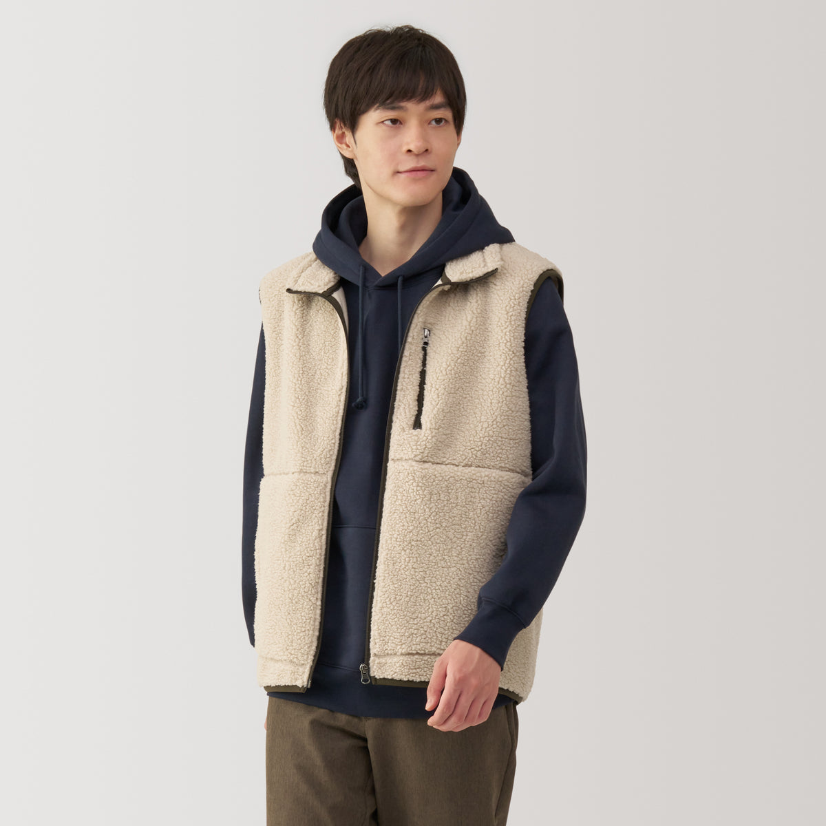 Men's Boa Fleece Vest