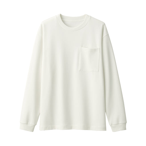 Men's Thermal Crew Neck Long Sleeve T-Shirt Off White MUJI