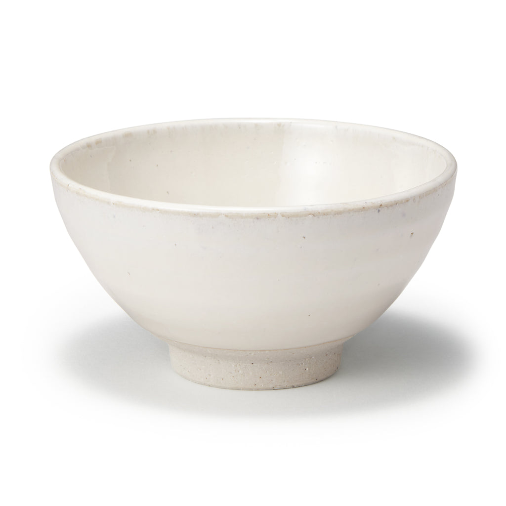 Mino Ware Round Small Rice Bowl - White Glaze