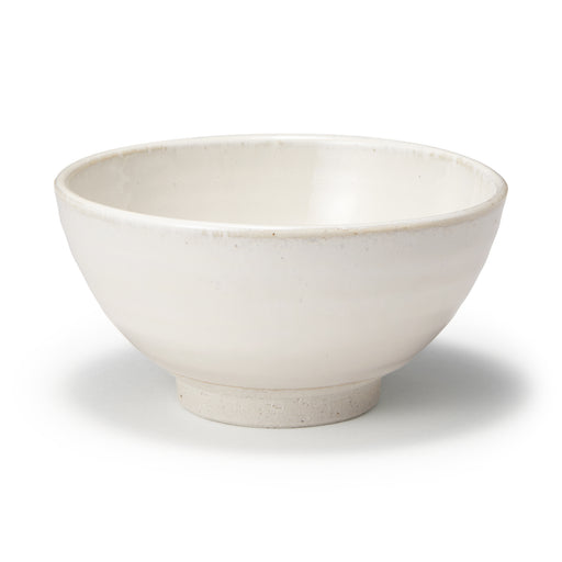 Mino Ware Round Large Rice Bowl - White Glaze MUJI