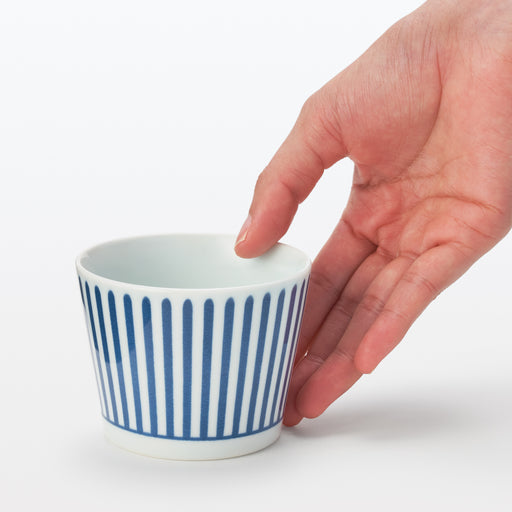 #wk 52 - Hasami Ware Soup Cup - Stripes Pattern MDR62A4A MUJI