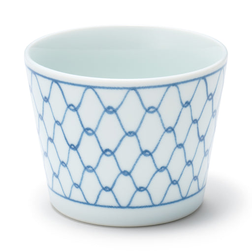#wk 52 - Hasami Ware Soup Cup - Mesh Pattern MDR64A4A MUJI