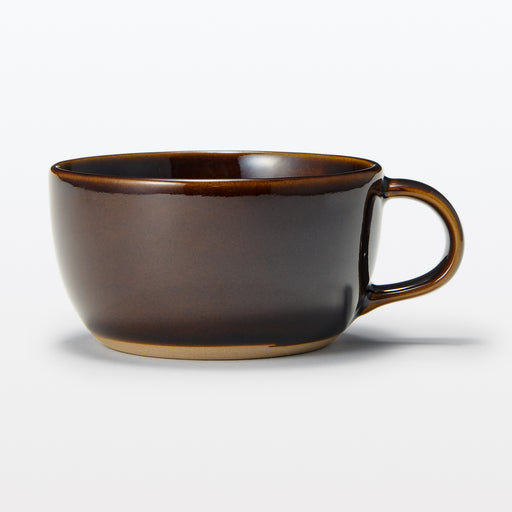 Mino Ware Soup Cup - Dark Brown MUJI