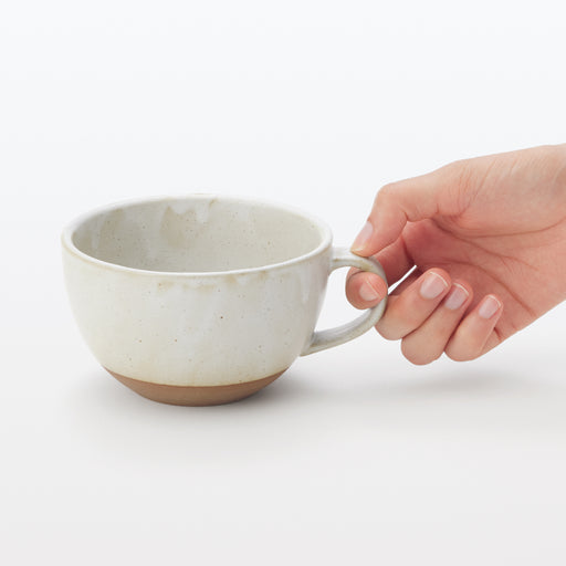 #WK47 Mino Ware Soup Cup Round - Matte White MDR85A4A MUJI