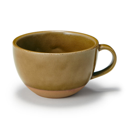 #WK49 Mino Ware Soup Cup Round - Dark Yellow MDR87A4A MUJI