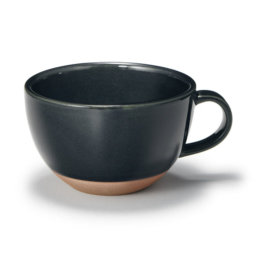 #WK49 Mino Ware Soup Cup Round - Dark Green MDR88A4A MUJI