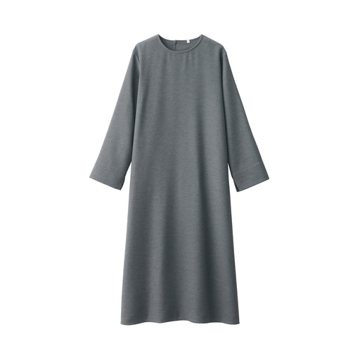 Women's Brushed Pullover Dress Gray MUJI