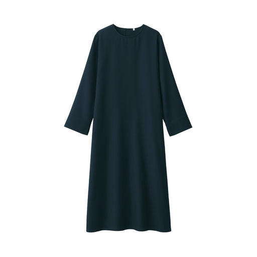 Women's Brushed Pullover Dress Dark Navy MUJI