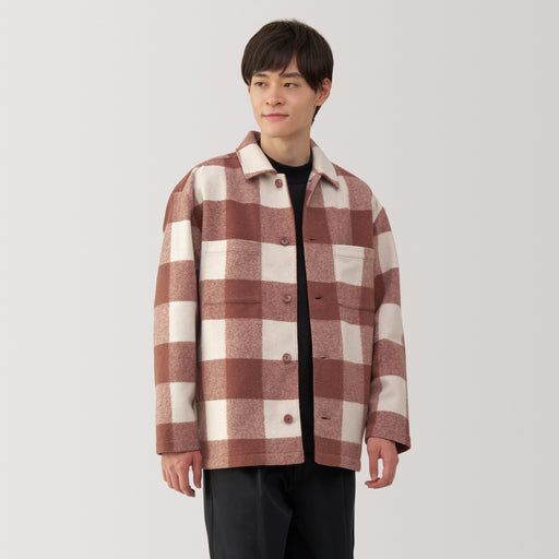 Men's Brushed Stretch Shirt Jacket MUJI