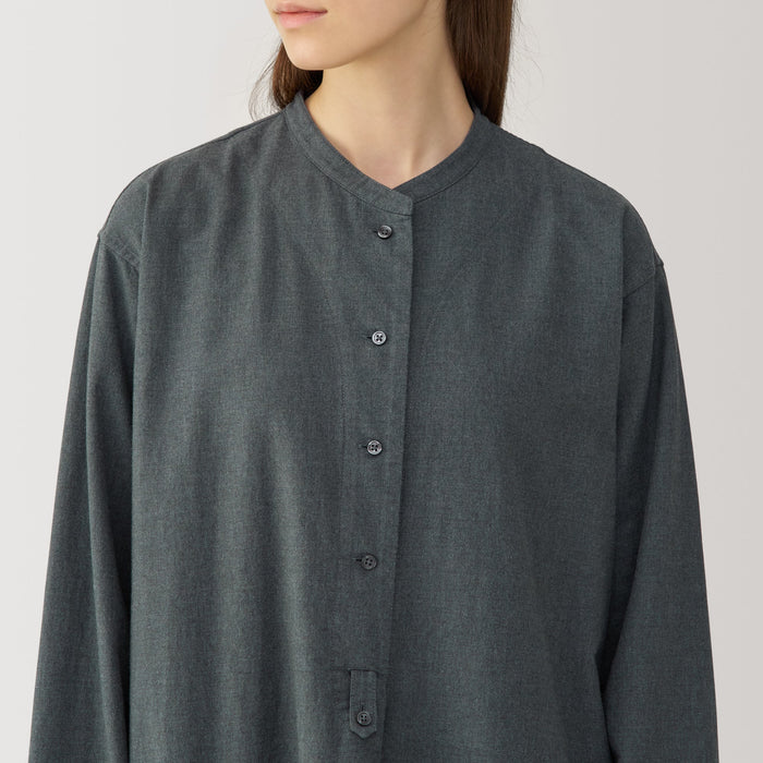 brushed cotton shirt dress Brushed Button Down Shirtdress