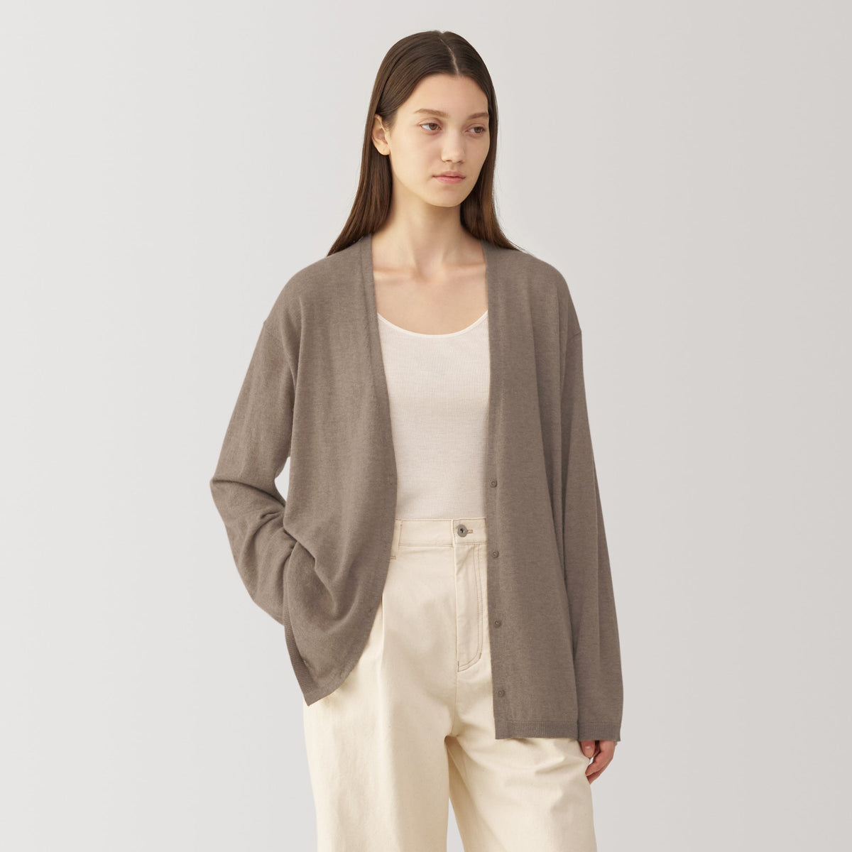 Labo Natural Cashmere V Neck Cardigan