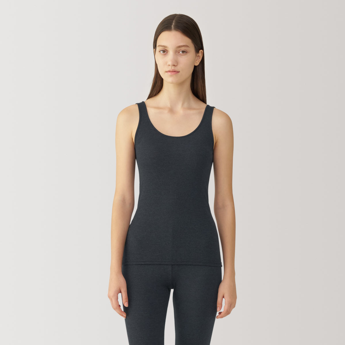 Labo Women's Lyocell Silk Ribbed Tank Top