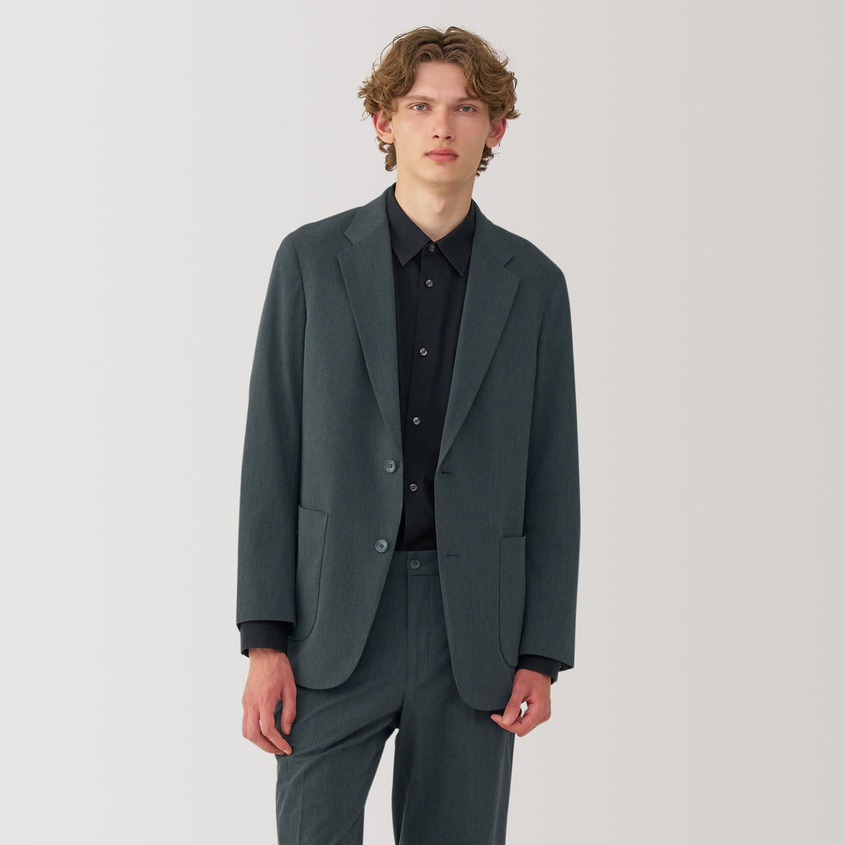 ジャケット・アウター Muji Labo Suit Jacket Labo Men's Stretch Tailored Jacket | Men's Outerwear | MUJI USA