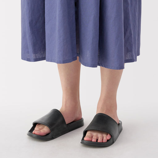 Foot Shaped Sandals Black MUJI