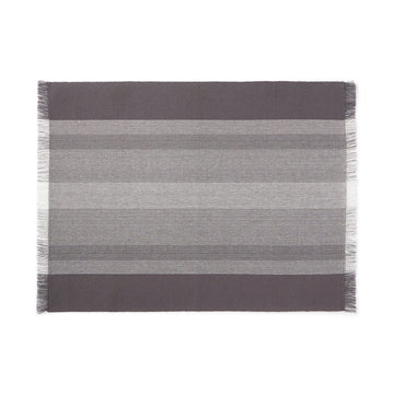Indian Cotton Rib Placemat - Charcoal Gray MUJI