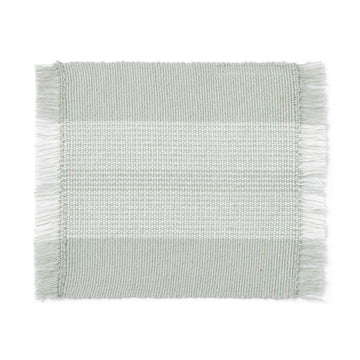 Indian Cotton Rib Coaster - Light Green MUJI