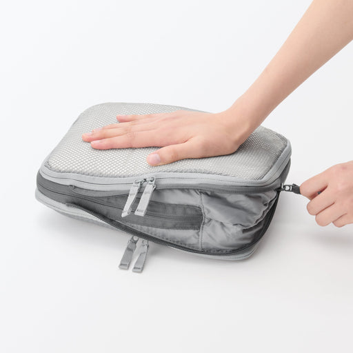 Polyester Gusset Compression Case - Small Gray MUJI