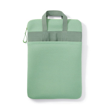 Polyester Vertical Cushioned Tablet Case - Green MUJI
