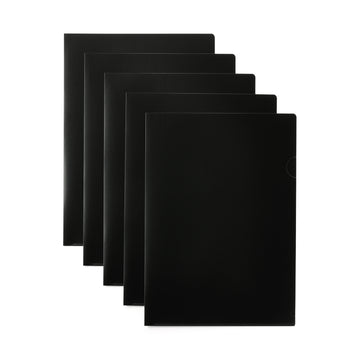Polypropylene Clear File Folder A4 Black MUJI