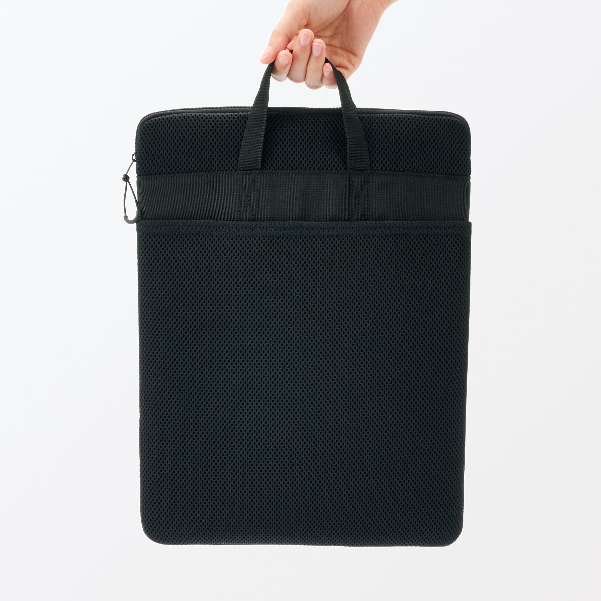 Polyester Vertical Cushioned Laptop Case Black | MUJI USA