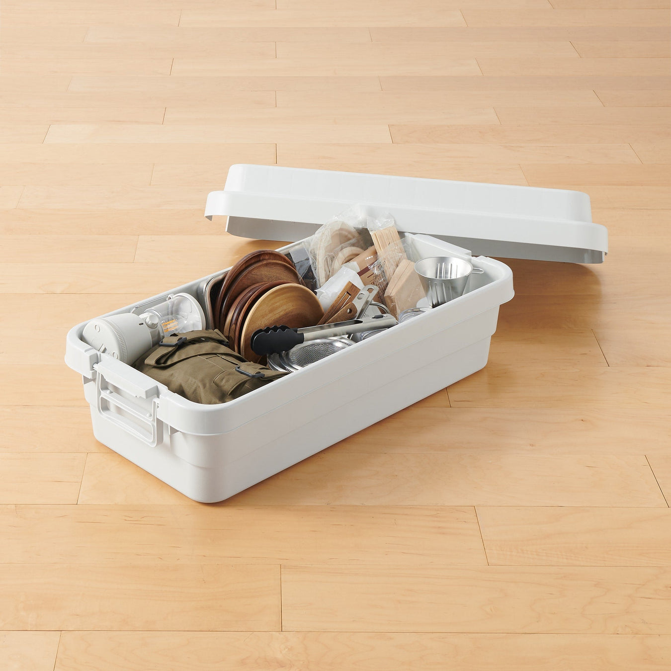 Heavy Duty Polypropylene Shallow Storage Box - Extra Large (42.3 Qt) MUJI