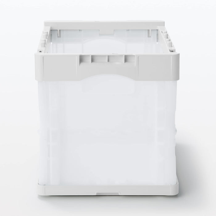 Translucent Crate Polypropylene Translucent Folding Crate 20L | Collapsible Storage Boxes ...