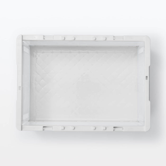 Translucent Crate Polypropylene Translucent Folding Crate 20L | Collapsible Storage Boxes ...
