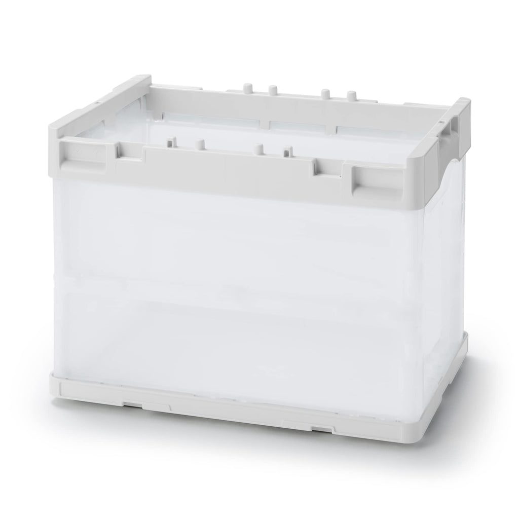 Polypropylene Translucent Folding Crate 20L | Collapsible Storage