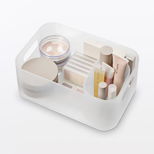 Recycled Polypropylene Makeup Box (W5.9 x D8.7 x H3.4") MUJI