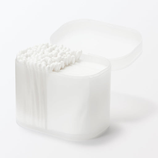 Recycled Polypropylene Cotton Pad and Swab Case with Lid MUJI