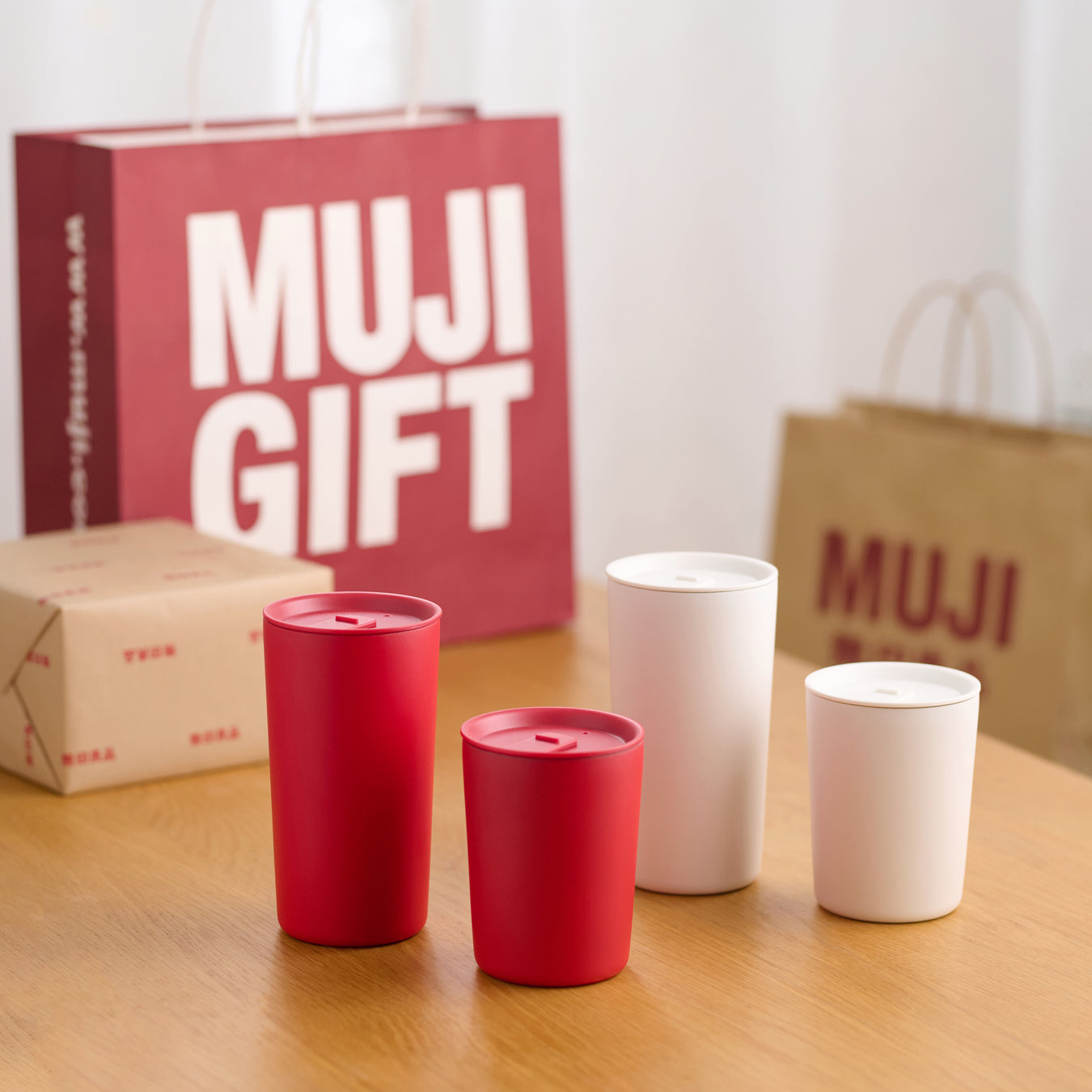 Stainless Steel Tumbler - Red (10.1 fl oz) MUJI