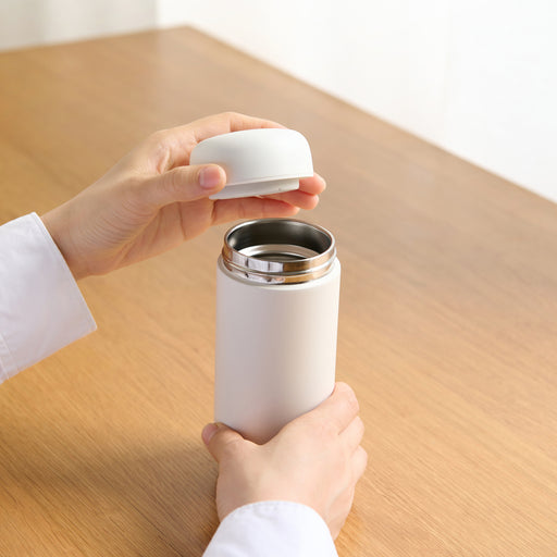 Stainless Steel Bottle - White (7.4 fl oz) MUJI