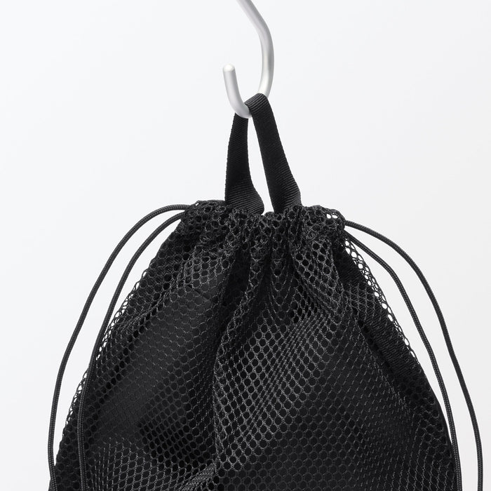 Polyester Mesh Drawstring Bags Polyester Mesh Drawstring Bag | Travel Packing Bags | MUJI USA
