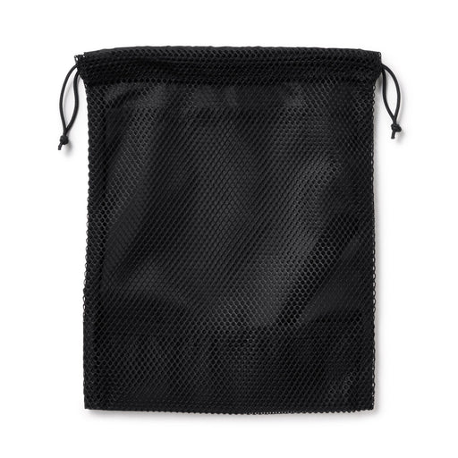 Polyester Mesh Drawstring Bag - Small Black MUJI