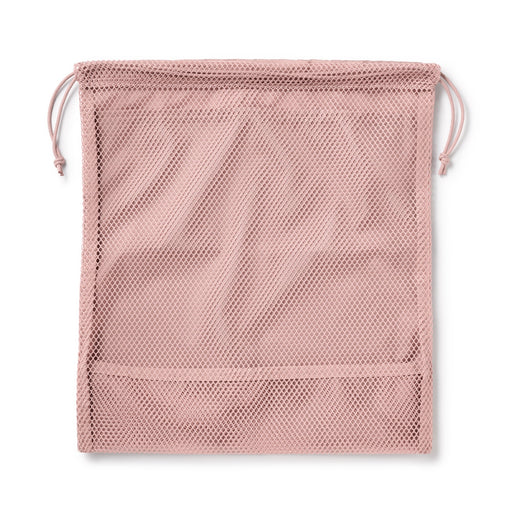 Polyester Mesh Drawstring Bag - Medium Pink MUJI