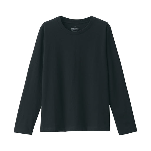 Jersey Cotton Crewneck T-Shirt Black MUJI