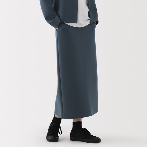 Women's Double Knitted Sweatshirt Skirt MUJI