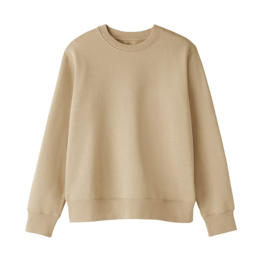 Women's Crewneck Sweatshirt Beige MUJI
